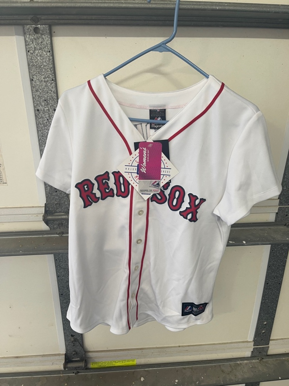Ellsbury Majestic White and Red Boston Red Sox  Jersey